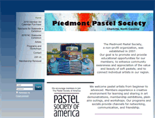 Tablet Screenshot of piedmontpastelsociety.org